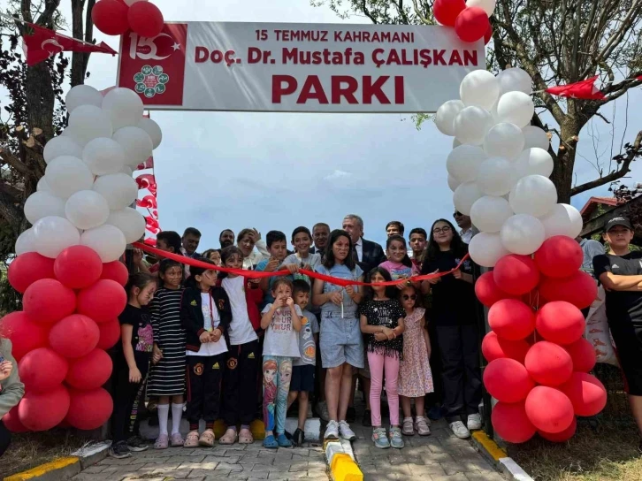 15 Temmuz kahramanının adı, Mengen’de çocuk parkına verildi
