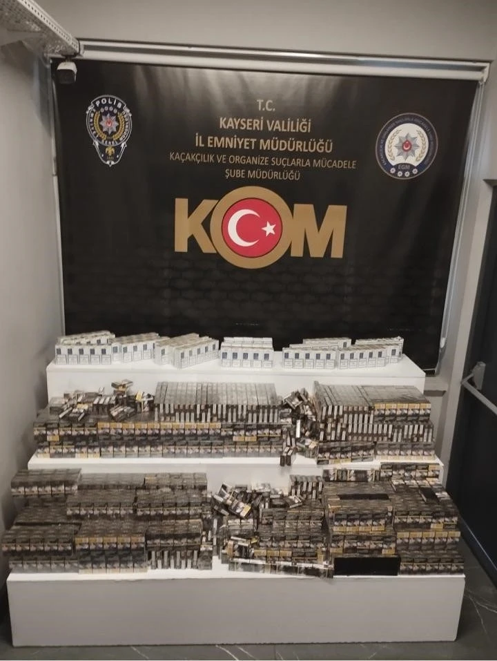 2 bin 200 paket kaçak sigara ele geçirildi
