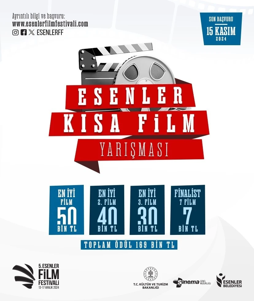 5. Esenler Kısa Film Yarışması başvuruları başladı
