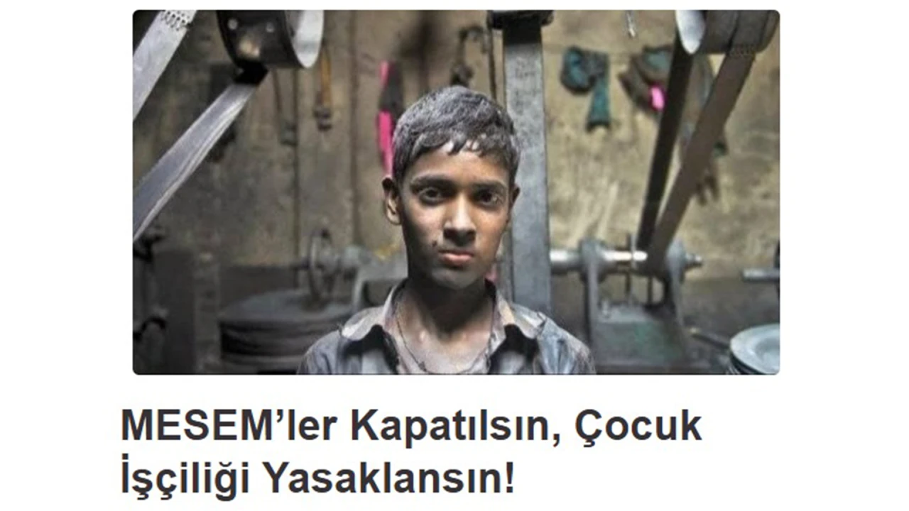 9 çocuk öldü, MESEM'ler kapatılsın