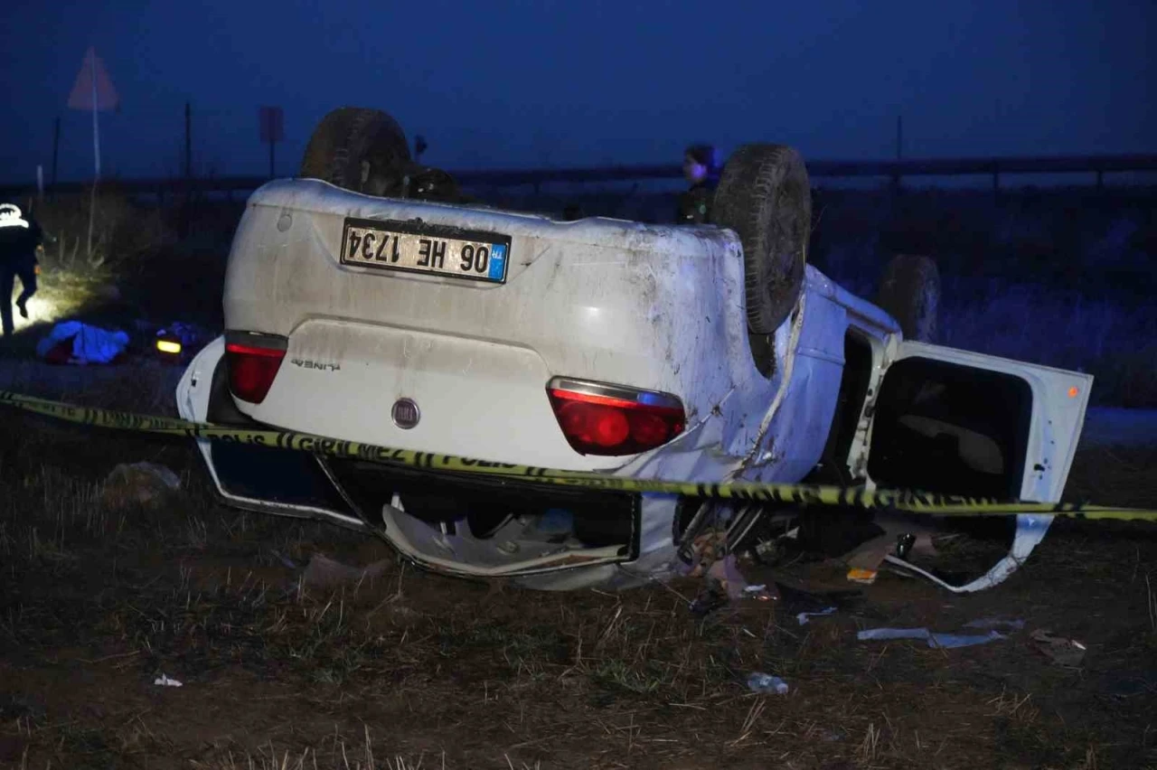 Ankara’da takla atan otomobil hurdaya döndü: 1 ölü, 4 yaralı
