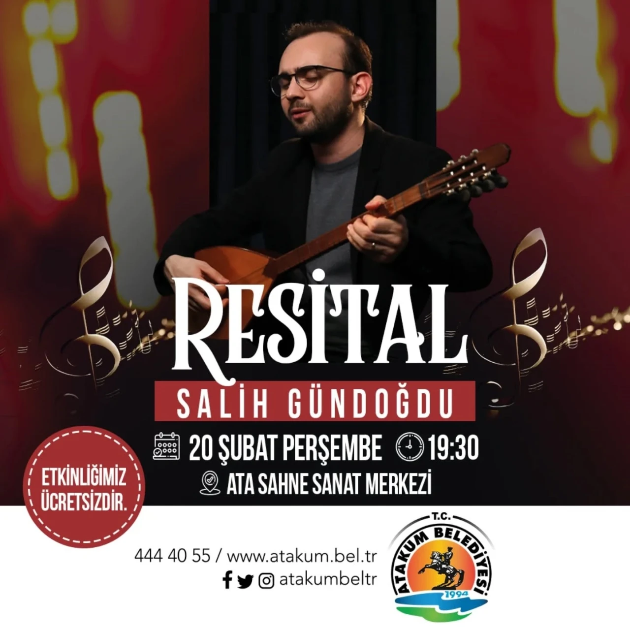 Atakum’da bağlama resitali
