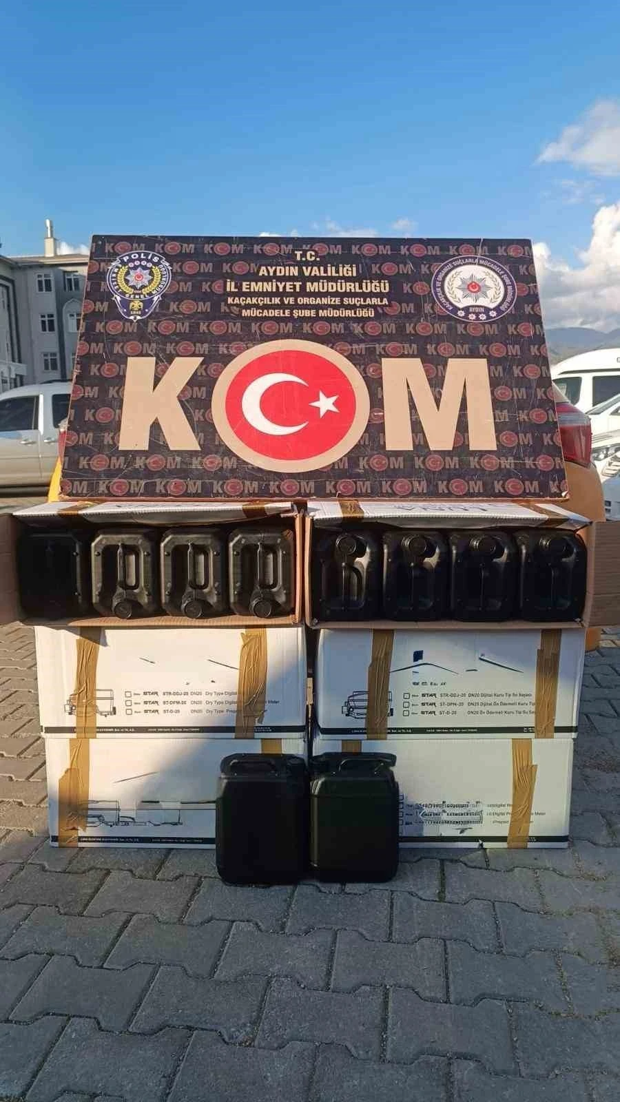 Aydın’da 130 litre etil alkol ele geçirildi
