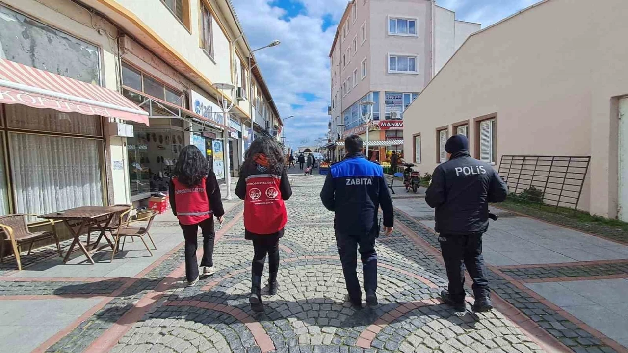 Babaeski’de sokakta çalışan ve dilendirilen çocuklar için alan taraması yapıldı
