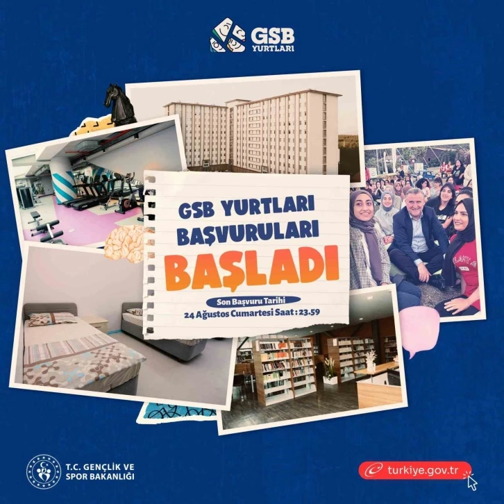 Bakan Bak GSB Yurt başvurularının başladığını duyurdu
