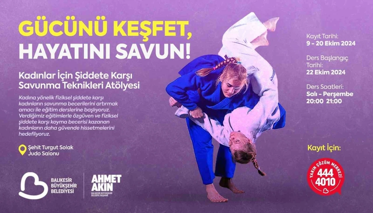 Balıkesirli kadınlara judo eğitimi verilecek
