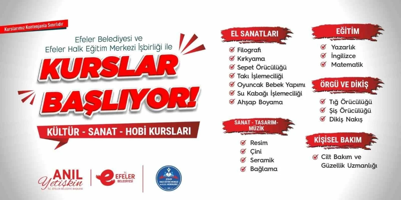 Başkan Yetişkin, Hanımevleri’ni kurslara açtı
