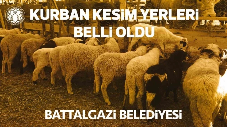 Battalgazi Belediyesi kurban kesim yerlerini belirledi
