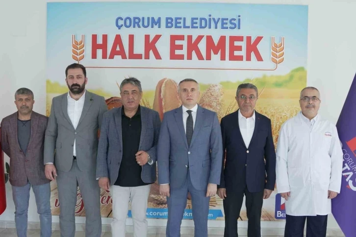 Belediye meclis grup başkanları Halk Ekmek Fabrikası’nı inceledi
