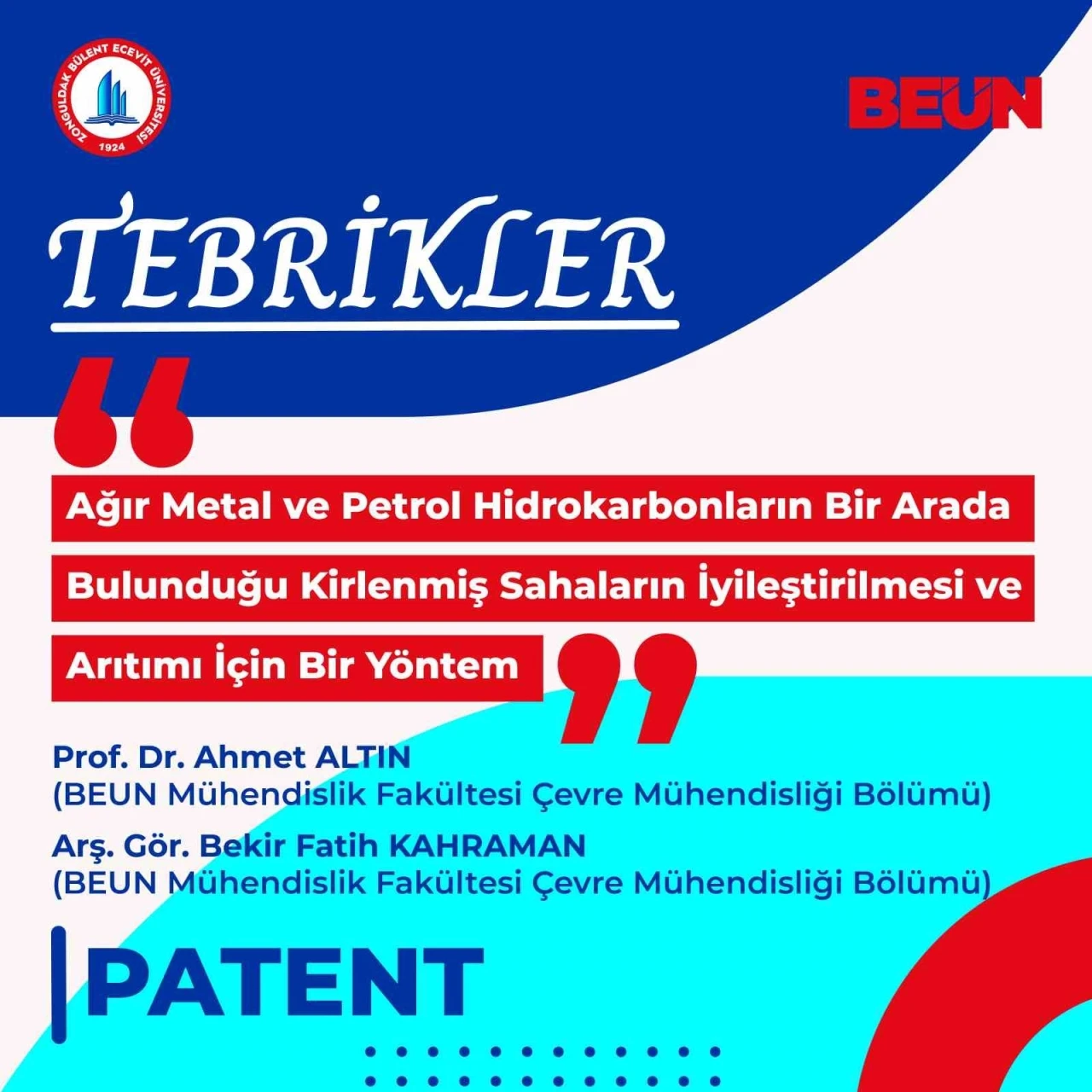 BEUN Çevre Mühendisliği Bölümü’nden önemli
