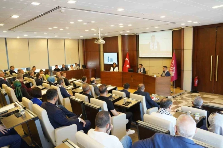 Beyoğlu Belediyesi Filistin halkı için tek yürek oldu
