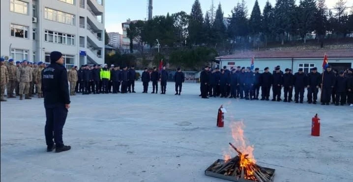 Bilecik’te jandarma personeline yangın eğitimi
