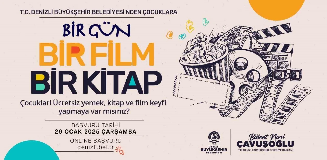 ‘Bir Gün, Bir Film, Bir Kitap’ projesi başvuruları başladı
