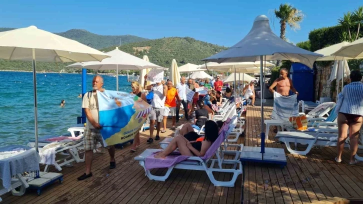 Bodrum’da kıyı eyleminde ortalık karıştı
