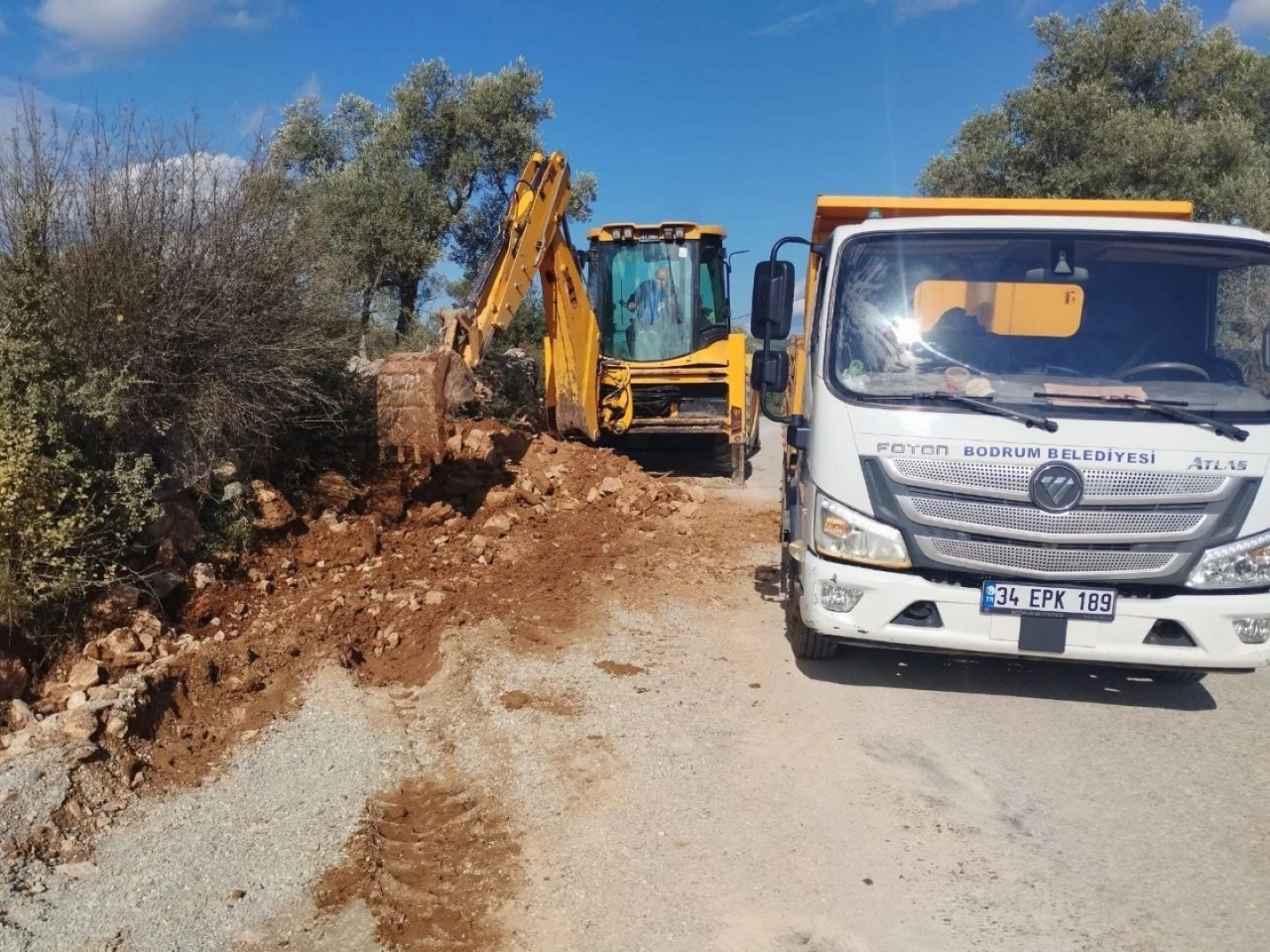 Bodrum’da yağmur hazırlıkları devam ediyor
