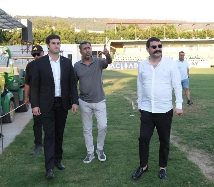 Bodrum FK stadyumundaki son gelişmeleri yerinde inceledi
