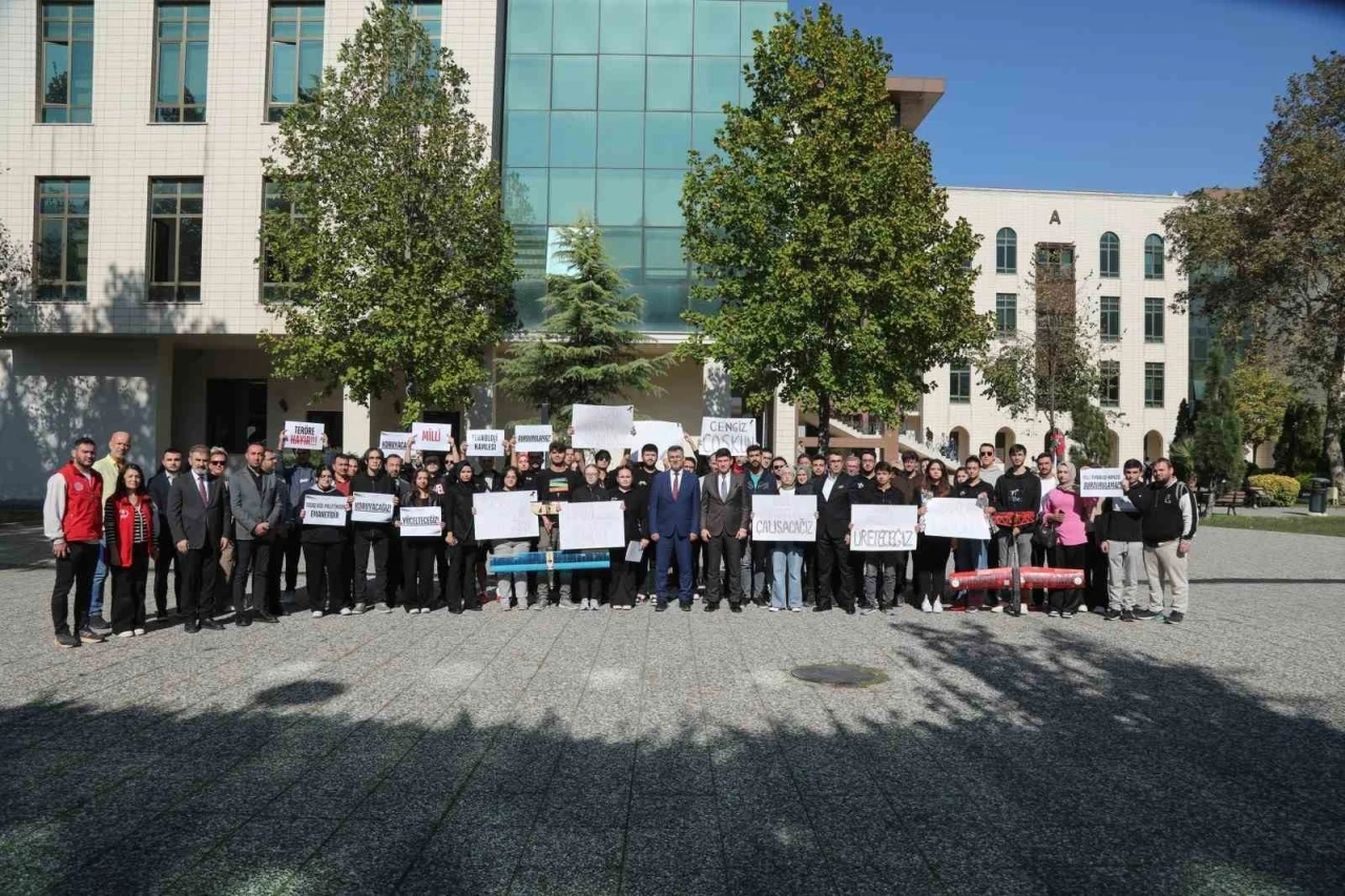 BTÜ öğrencilerinden TUSAŞ’a yapılan terör saldırısına tepki
