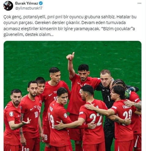 Burak Yılmaz’dan milli takıma destek
