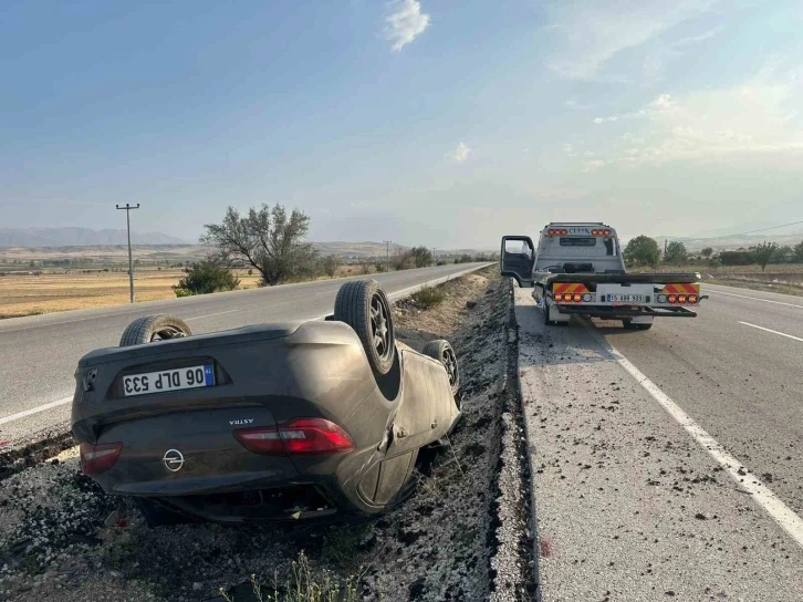 Burdur-Fethiye karayolunda otomobil takla attı: 5 yaralı
