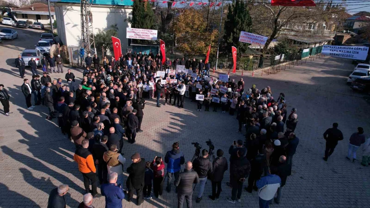 Bursa’da köylülerden çöplük eylemi
