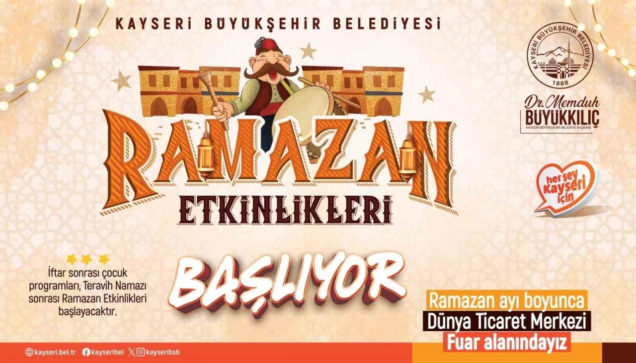 Büyükşehir ile Kayseri’de ‘Ramazan Etkinlikleri’ heyecanı
