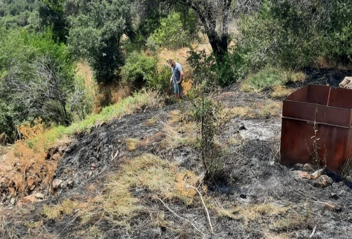 Çemişgezek’te ot yangını
