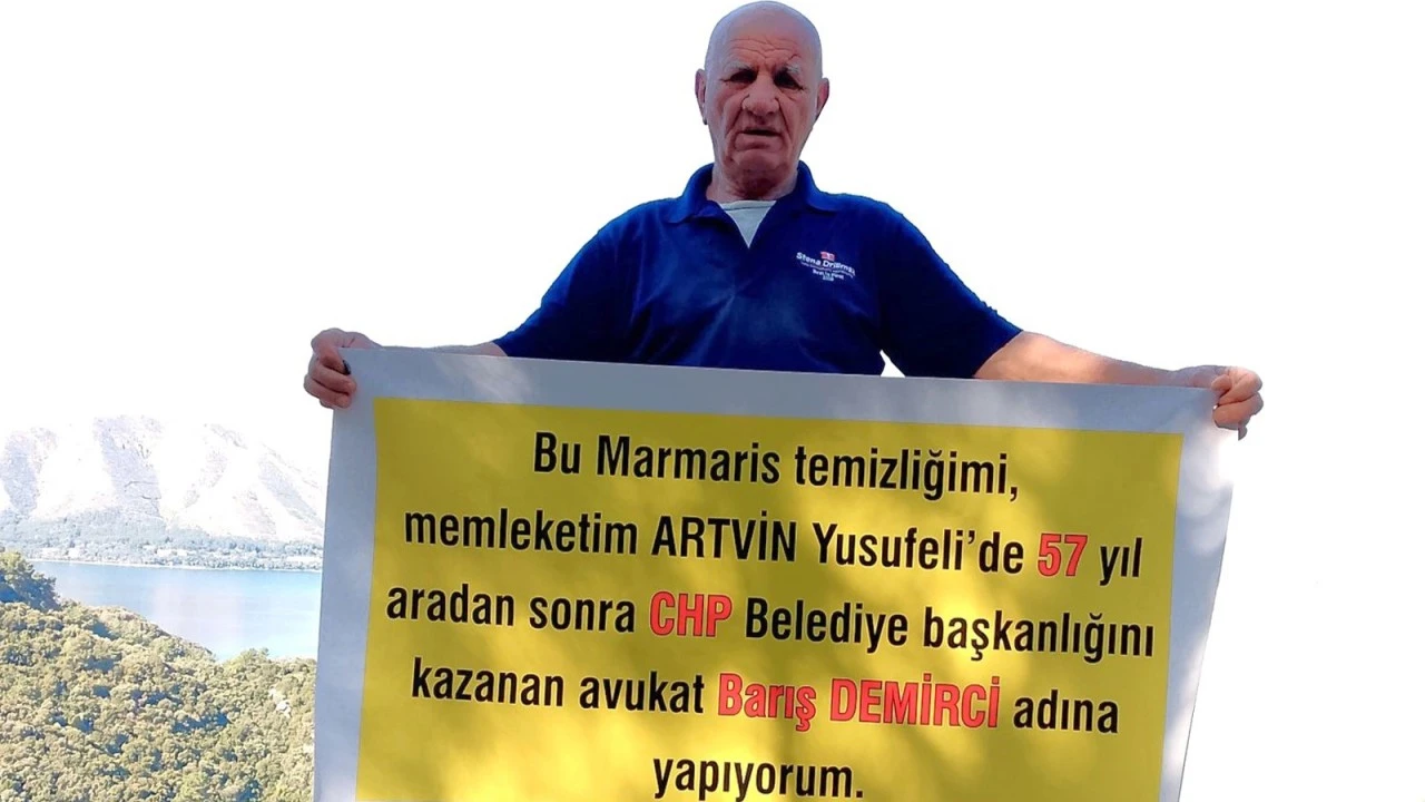 ÇEVRECİ İMDAT’TAN MARMARİS’TE YENİ BİR EYLEM