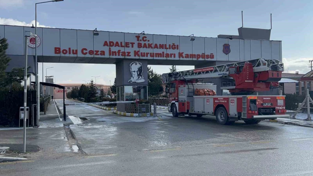 Cezaevinde yangın tatbikatı paniğe sebep oldu
