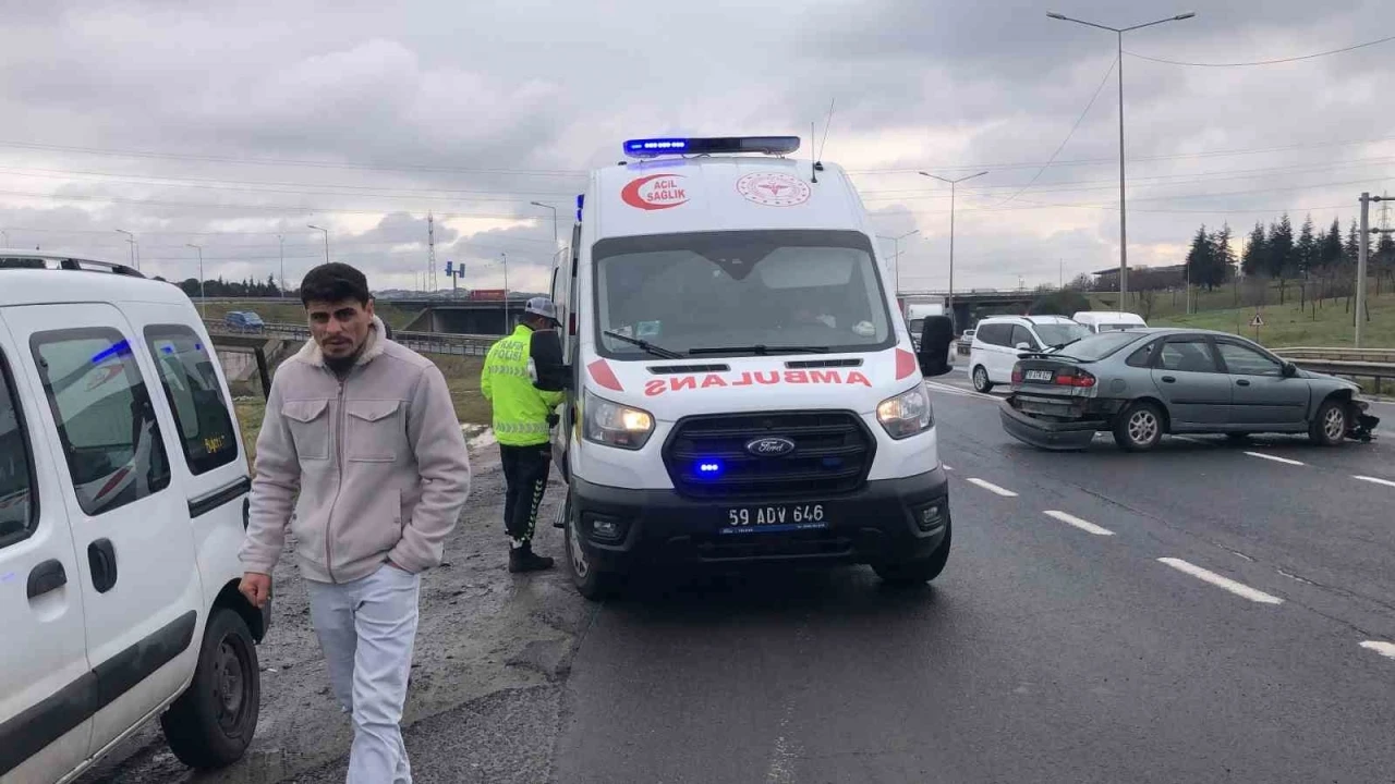 Çorlu’da trafik kazası: 1 yaralı
