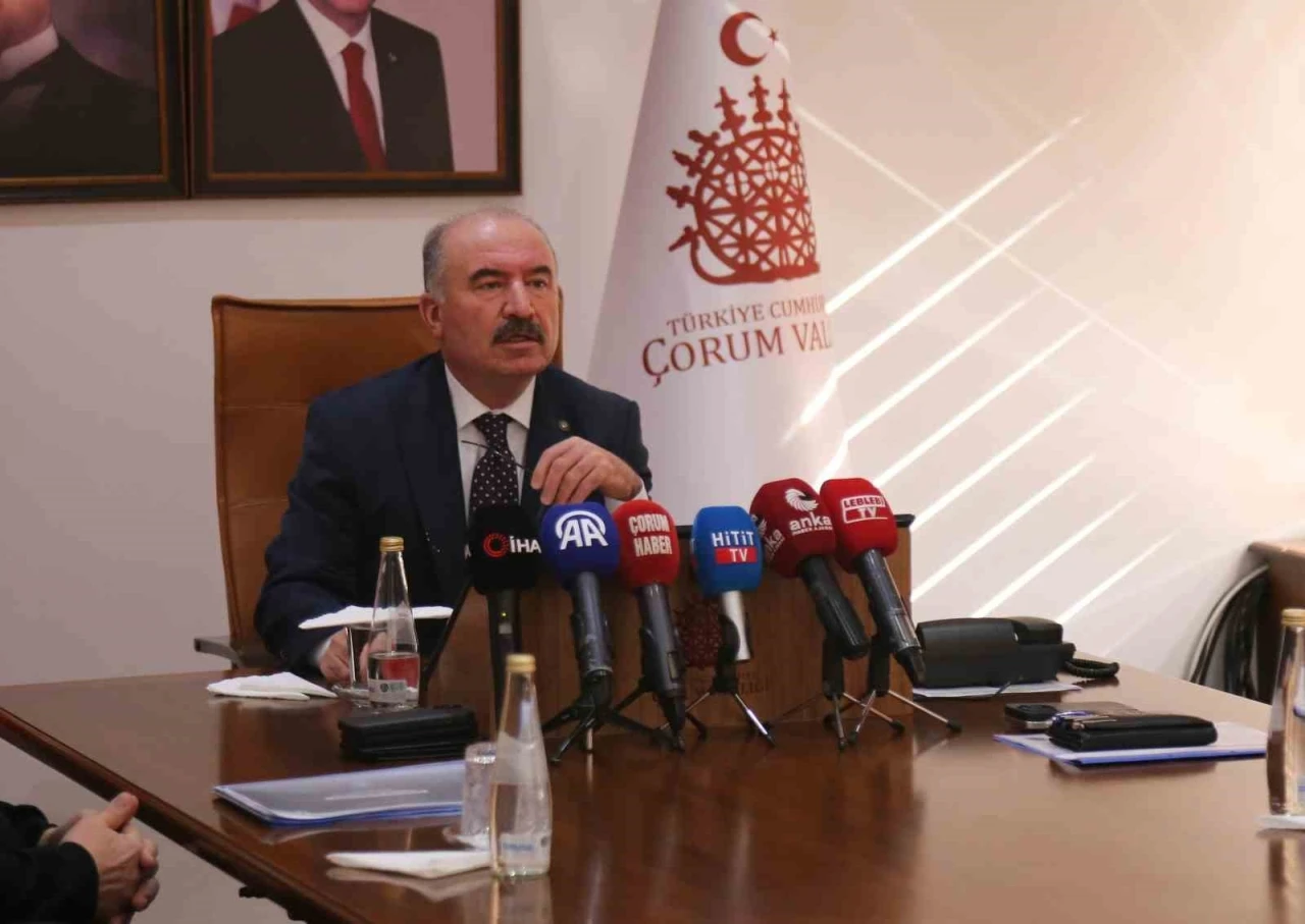 Çorum Valisi Ali Çalgan: "Kişilere karşı işlenen tüm olaylarda 2024 yılında yüzde 5 oranında azalma sağlanmıştır"
