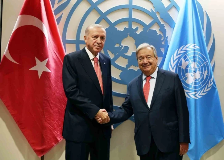 Cumhurbaşkanı Erdoğan, BM Genel Sekreteri Guterres ile görüştü
