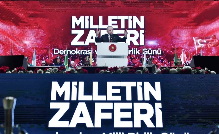 Cumhurbaşkanı Erdoğan: "15 Temmuz’un işaret fişeği esasında bizim ’one minute’ çıkışımızdan hemen sonra atıldı"
