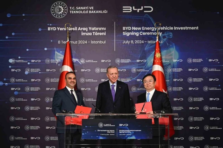 Dünya devi BYD’den Türkiye’ye yatırım kararı
