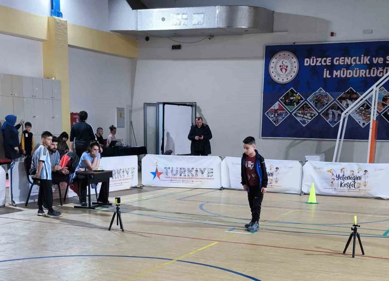 Düzce’de sportif yetenek taraması devam ediyor
