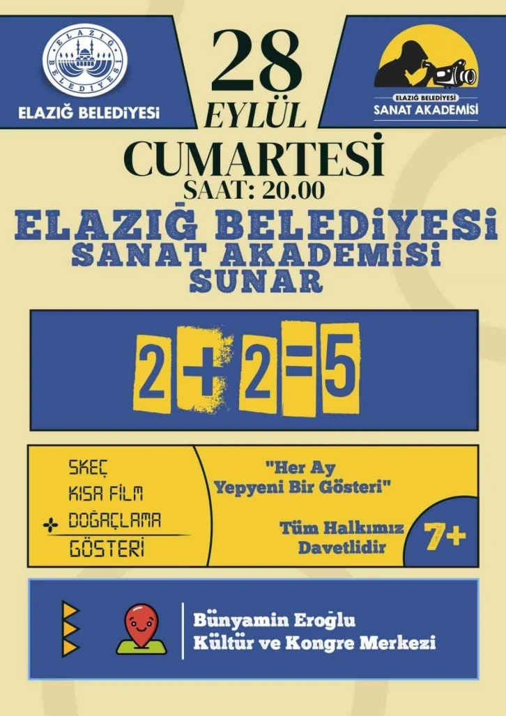 Elazığ Belediyesi Sanat Akademisinden yeni gösteri
