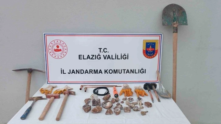 Elazığ’da kaçak kazı yapan şüpheli yakalandı
