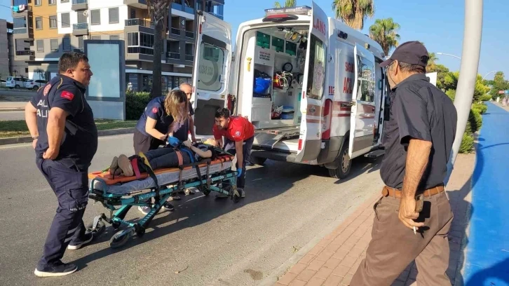 Elektrikli bisiklet sürücüsü hastanelik oldu
