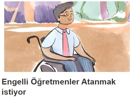 Engelli öğretmenler atanmak istiyor