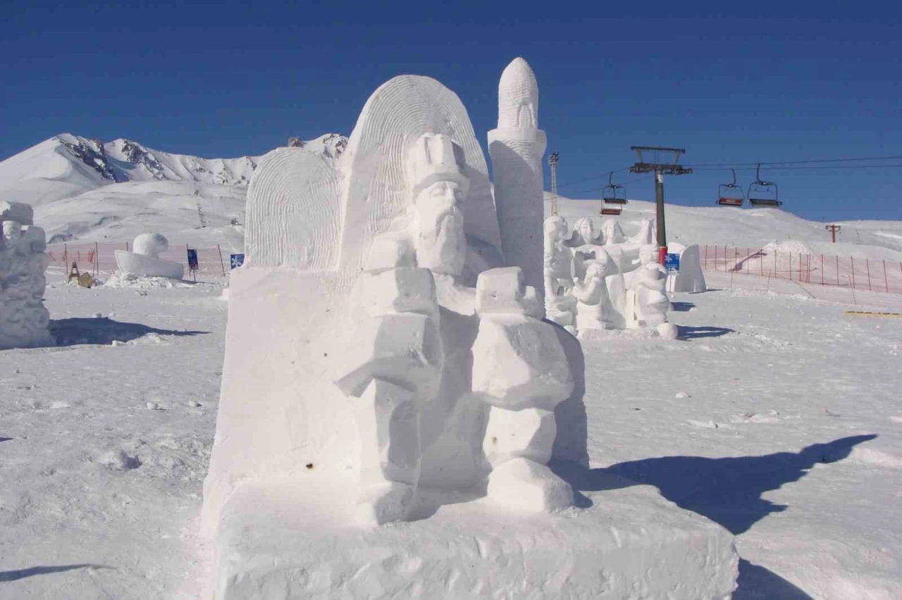 Erciyes’te kar uluslararası sanata dönüşecek
