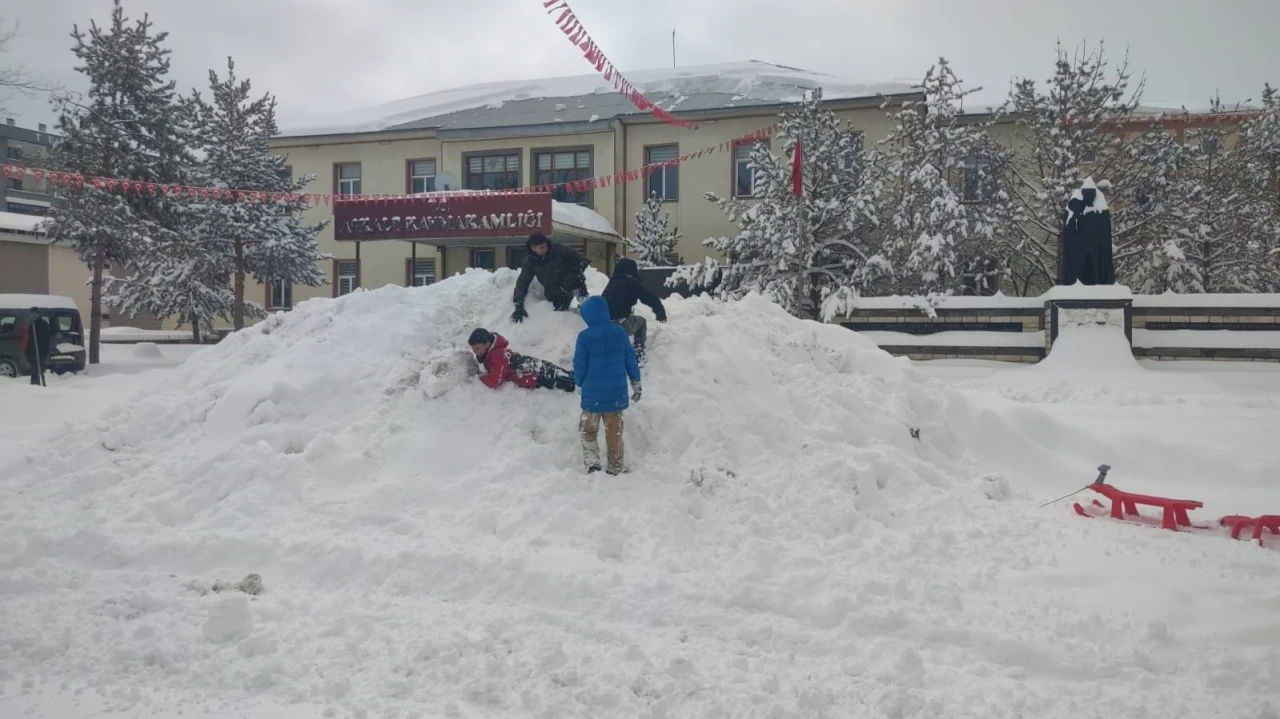 Erzurum’da kar yağışı etkili oluyor
