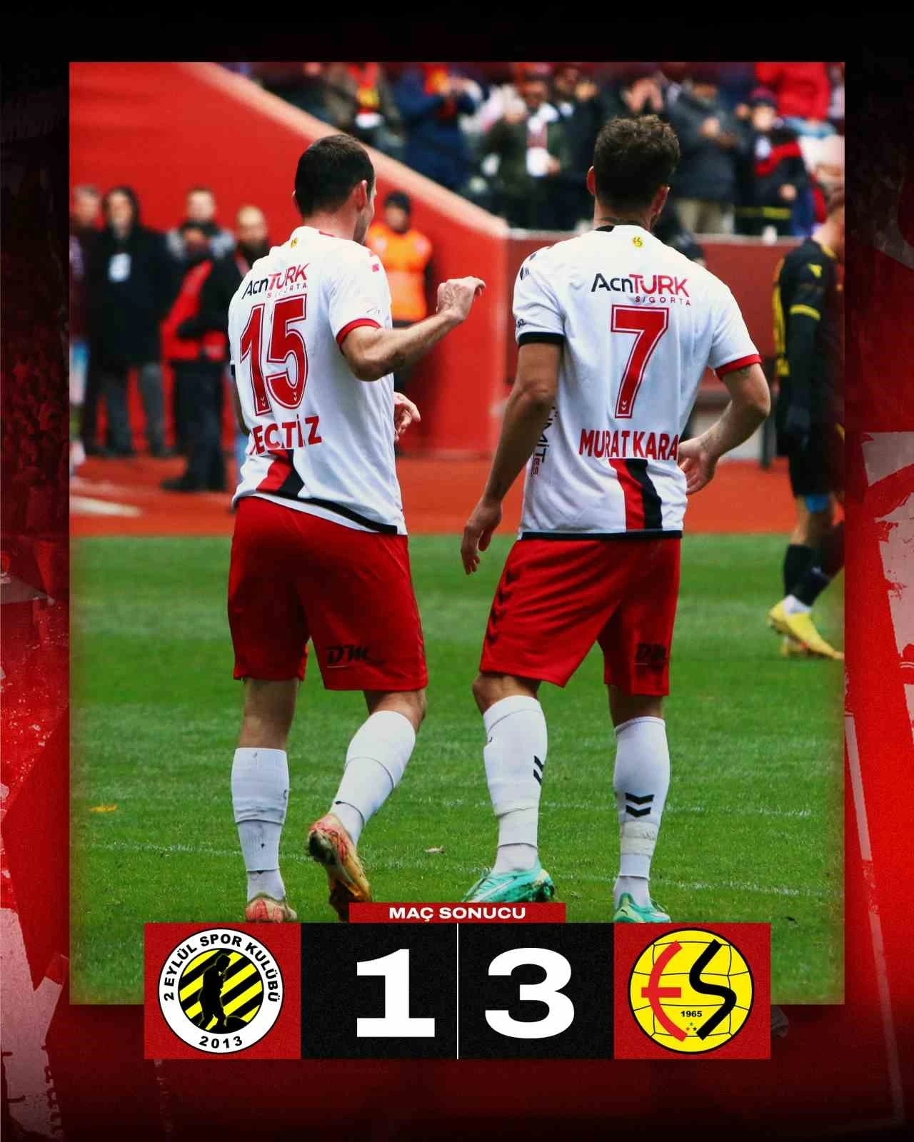 Eskişehirspor, 2 Eylül SK’yi 3-1 mağlup etti
