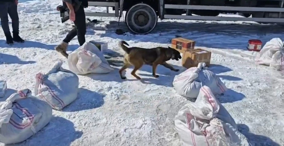 Hakkari’de kargo ile gönderilmek istenilen 102 kilo metamfetamin ele geçirildi
