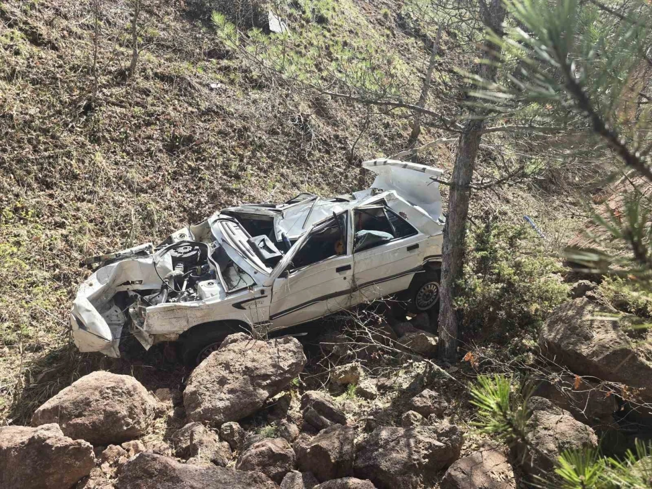 Hisarcık’ta trafik kazası: 1 yaralı
