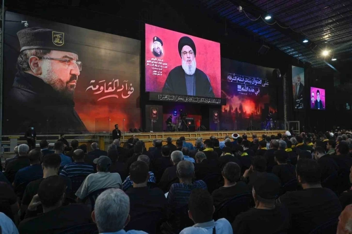 Hizbullah Lideri Nasrallah: "İsrail tehlikesiyle başımızı kuma gömerek yüzleşemeyiz, çünkü düşmanın kırmızı çizgileri yok"
