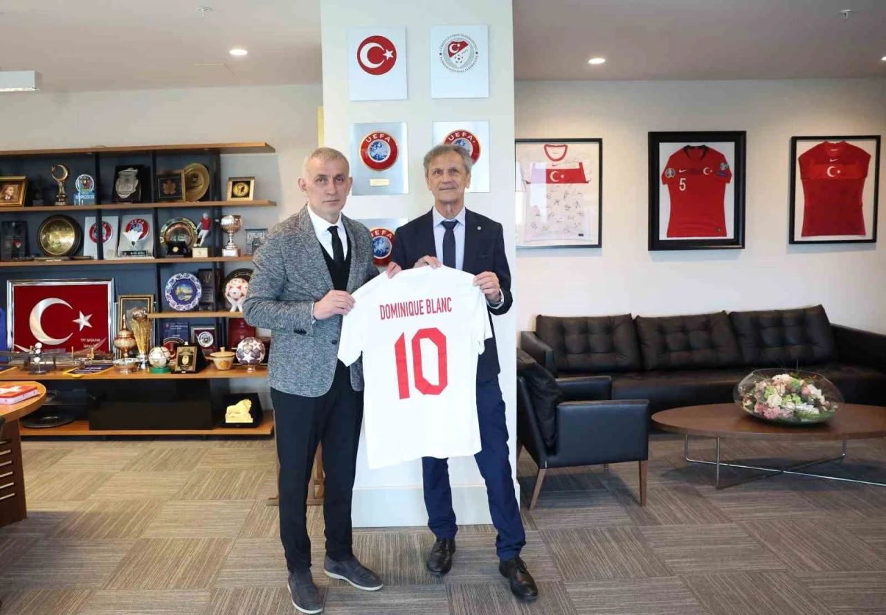 İsviçre Futbol Federasyonu Başkanı Blanc’tan Hacıosmanoğlu’na ziyaret
