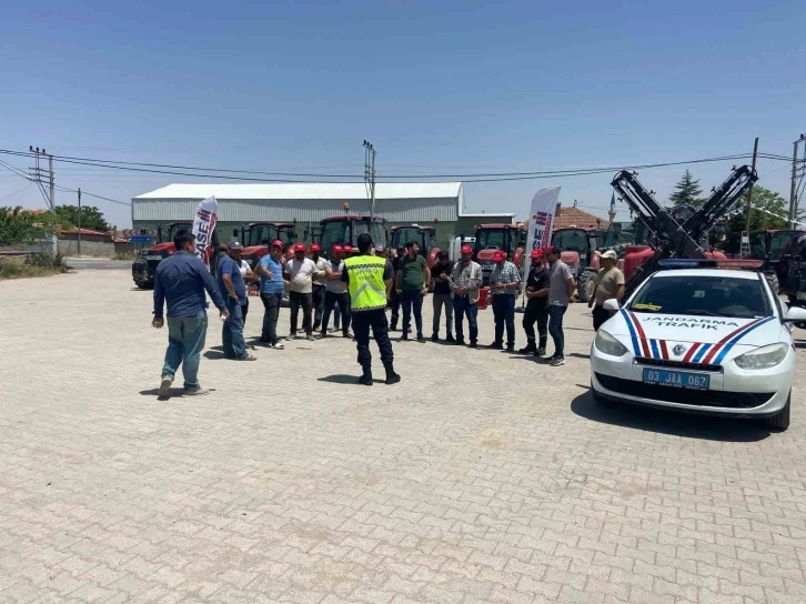 Jandarmadan ‘tarım araçlarının güvenli kullanımı’ semineri
