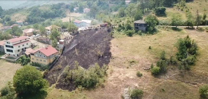 Kastamonu’da tarlada çıkan anız yangını, evlere sıçramadan söndürüldü
