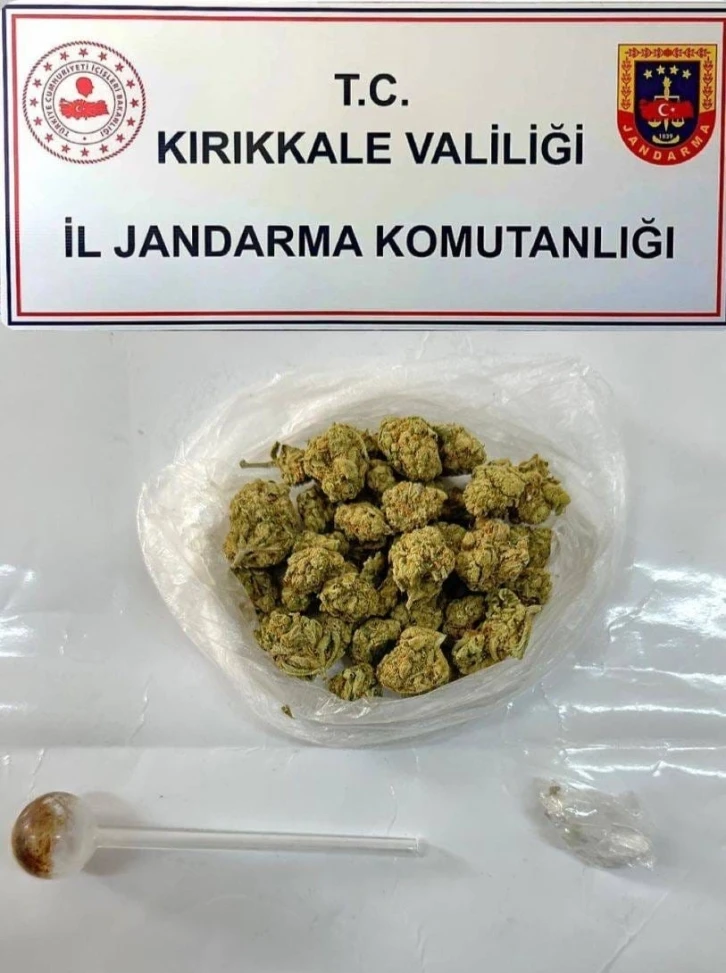 Kırıkkale’de uyuşturucu maddeyle yakalanan şahsa adli işlem
