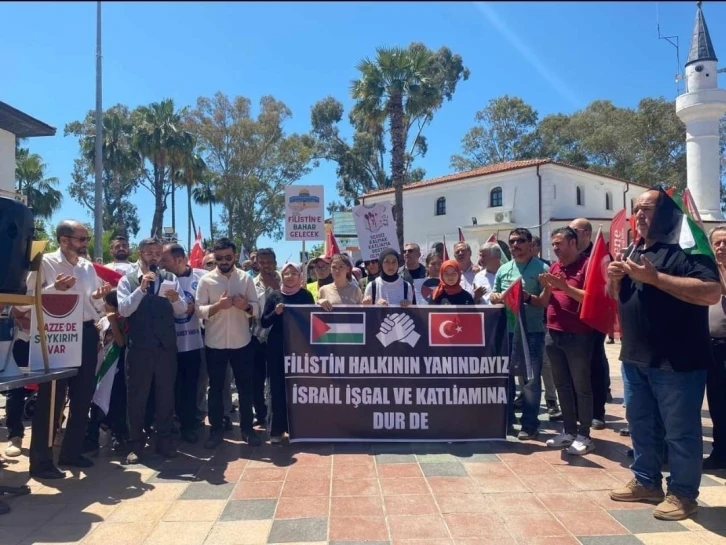 Köyceğiz’de Filistin’e destek yürüyüşü yapıldı
