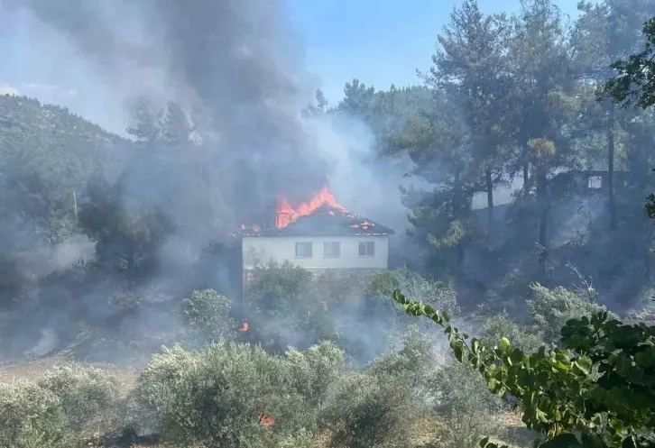 Köyceğiz’de Ev Yangını Ormana Sıçradı